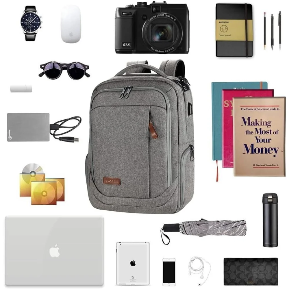 KROSER Laptop Backpack 17.3 Inch Computer Water-Repellent Laptop Bag